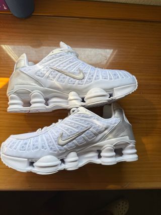Nike Shox TL Plata y Blanco