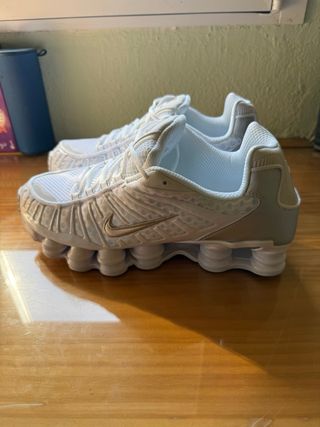 Nike Shox TL Plata y Blanco