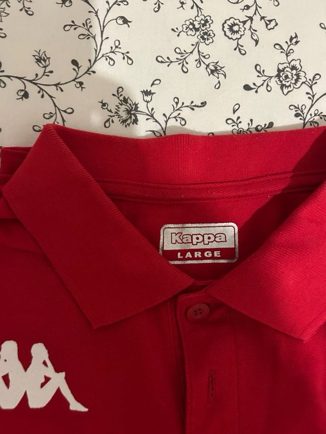 Polo Kappa Rojo Talla L en buen estado