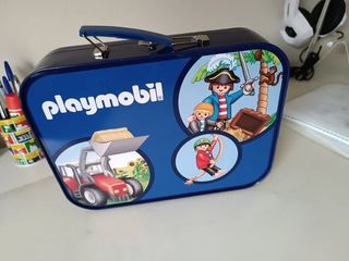 Maletín Playmobil con 4 puzzles
