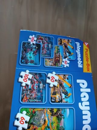Maletín Playmobil con 4 puzzles