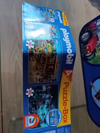 Maletín Playmobil con 4 puzzles