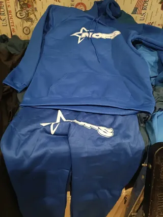 Chándal hombre negro con logo