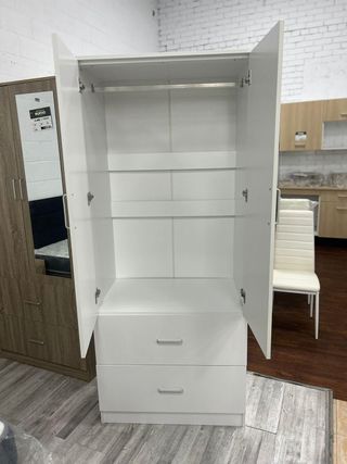 Armario 2 puertas con espejo y cajones ¡NUEVO!