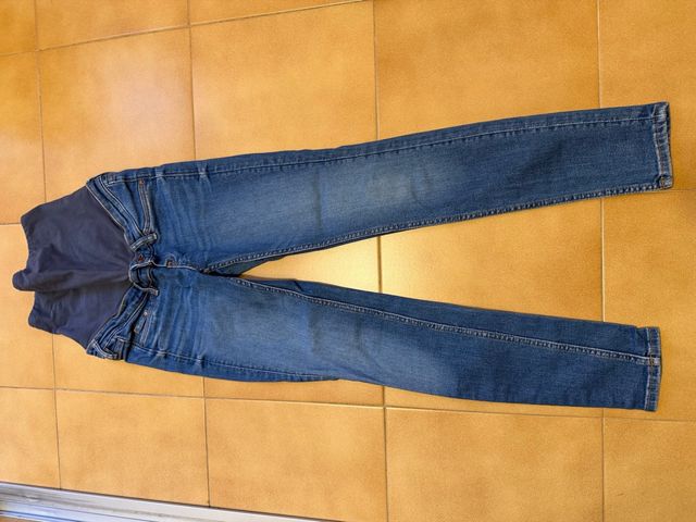 Pantalón premamá vaquero azul