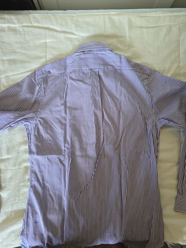 Camisa Ralph Lauren Rayas Morado Talla M