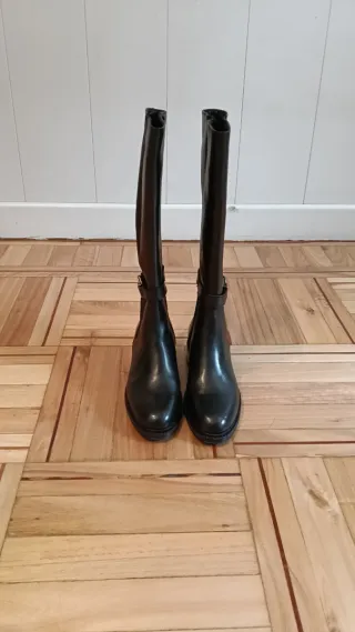 Botas de piel negras talla 38