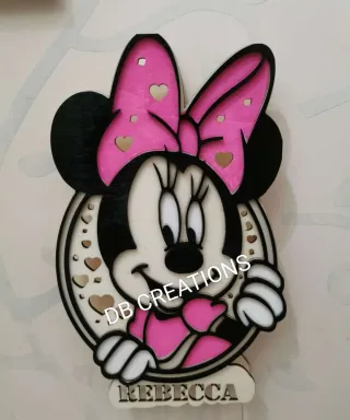 Lampada led personalizzata Minnie