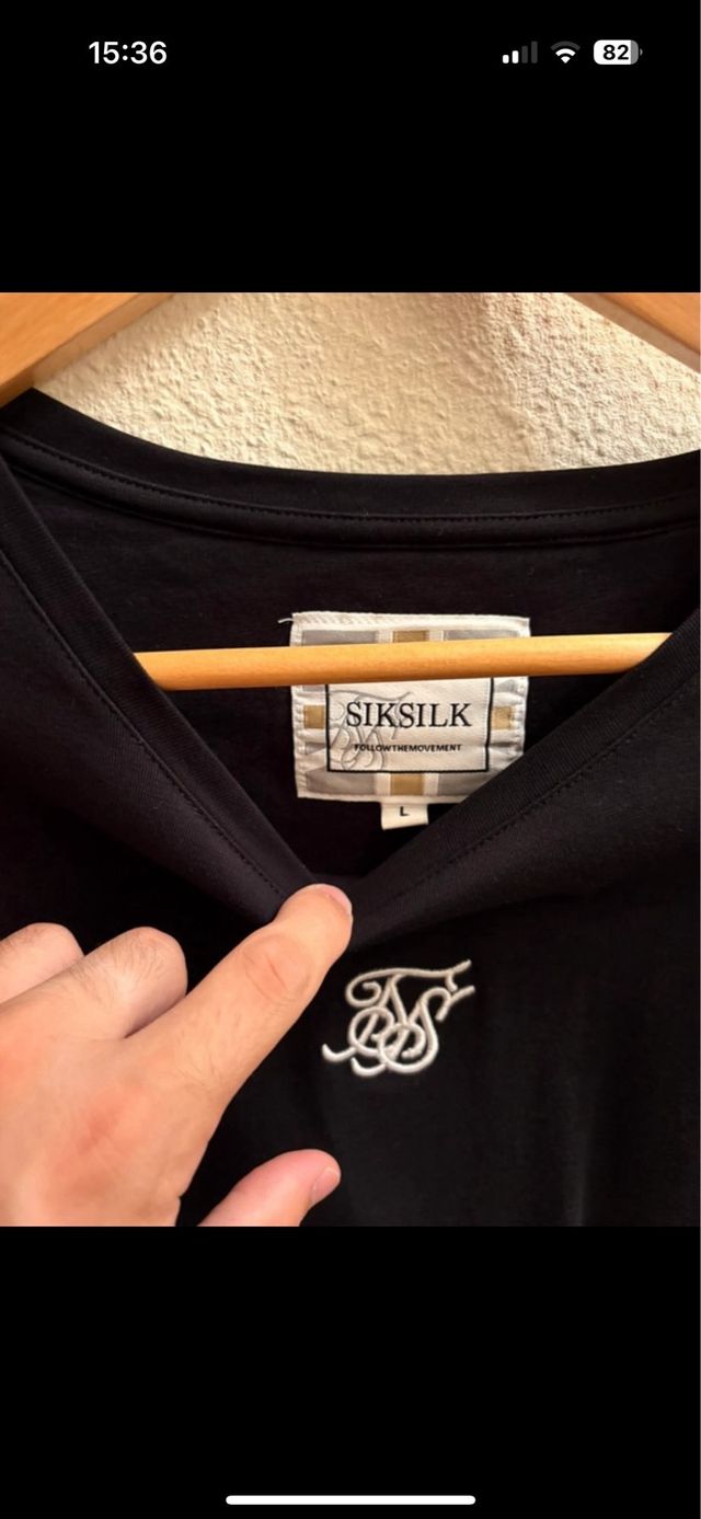 Camiseta SikSilk Negra dos usos