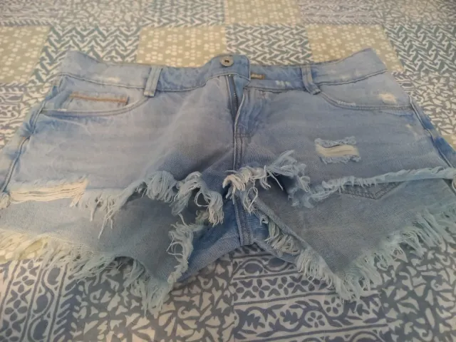 Lote 2 Vaqueros Cortos Mujer Talla 40