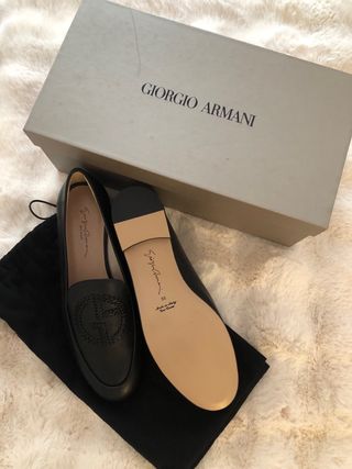 Mocassini Giorgio Armani Neri Donna Tg 38