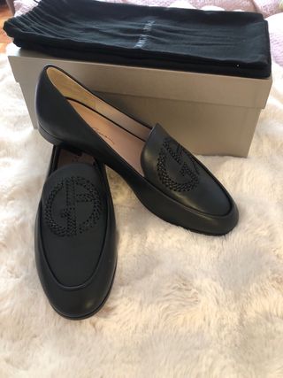 Mocassini Giorgio Armani Neri Donna Tg 38