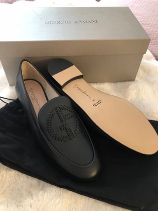 Mocassini Giorgio Armani Neri Donna Tg 38