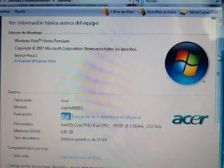 Portátil Acer Aspire 6930G