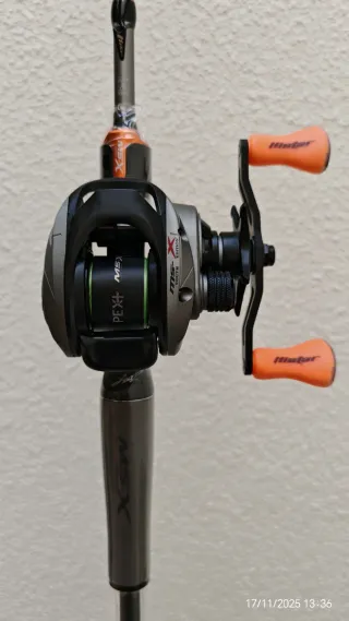 Caña y carrete casting zurdo