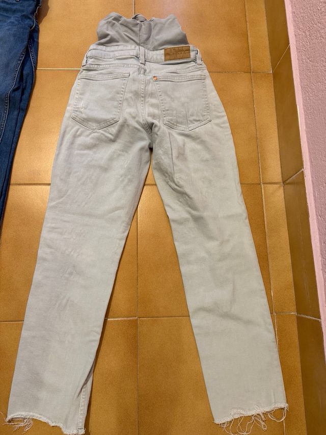 Pantalón premamá vaquero roto