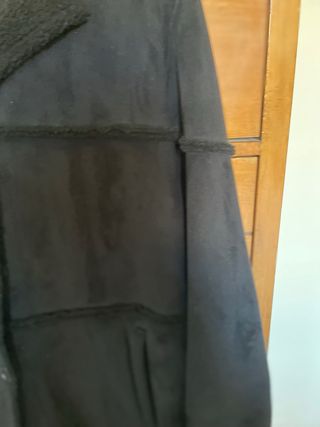 Cappotto in montone rovesciato nero