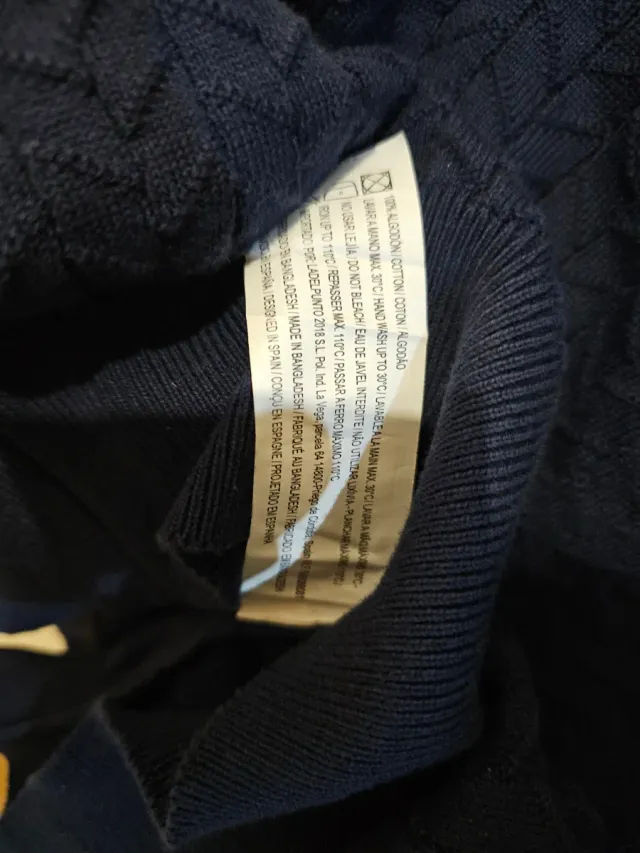 Sudadera Beltoro Hombre Azul Media Cremallera