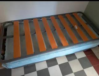 Somier y cabecero cama 90