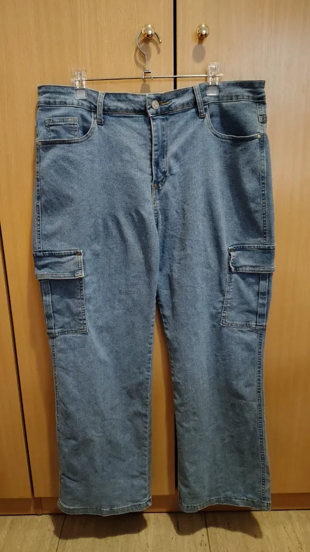 Pantalón tejano cargo azul T.48/50