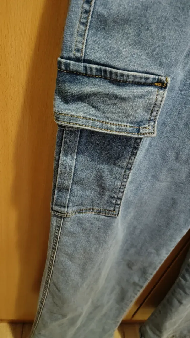 Pantalón tejano cargo azul T.48/50