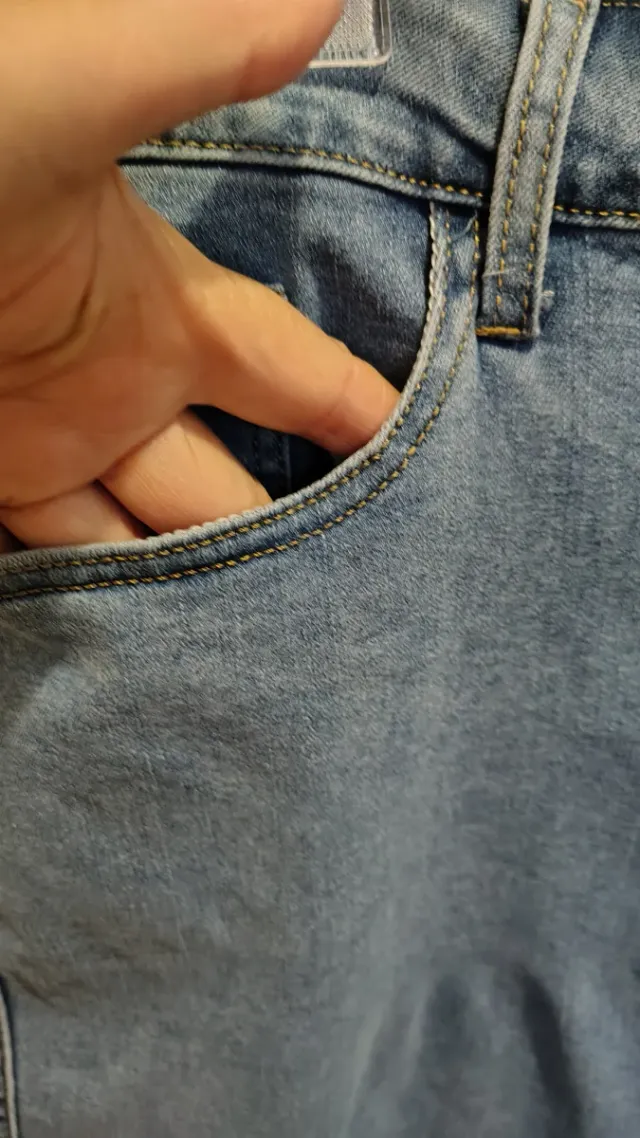 Pantalón tejano cargo azul T.48/50