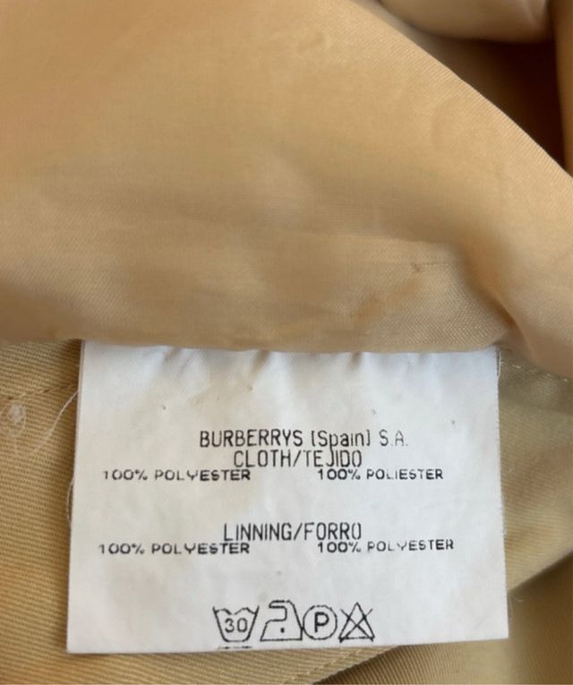 Falda Burberry Vintage Beige y Dorada