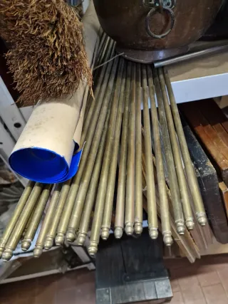 23 Stecche Ottone Ferma Tappeto Scala cm. 73