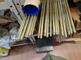 23 Stecche Ottone Ferma Tappeto Scala cm. 73