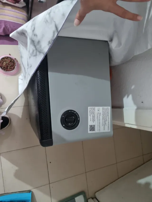 Estufa Gas Llama Azul Negra con Butano