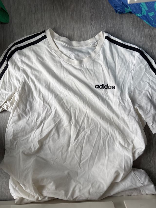 Camiseta Adidas Blanca Hombre Talla M