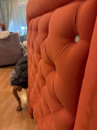 Cabecero Cama 90 Capitoné Naranja