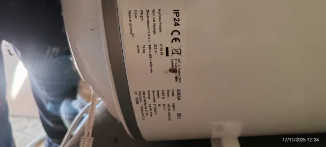 Termo eléctrico Edesa 50L