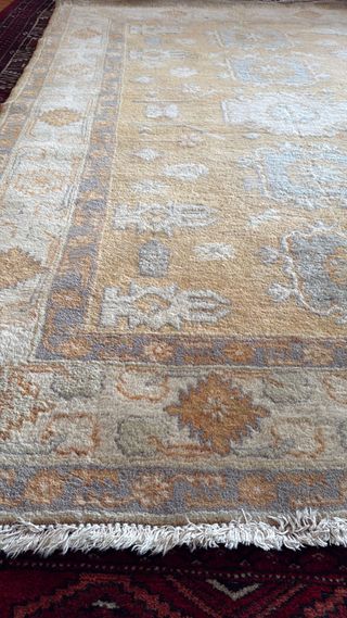 Tappeto Oushak/Ziegler lana beige/grigio