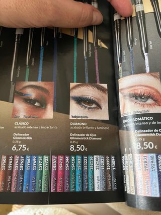 Delineador Avon Glimmerstick Diamond Azul/Verde