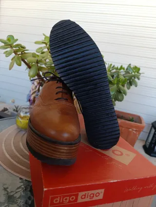 Zapatos de piel con plataforma