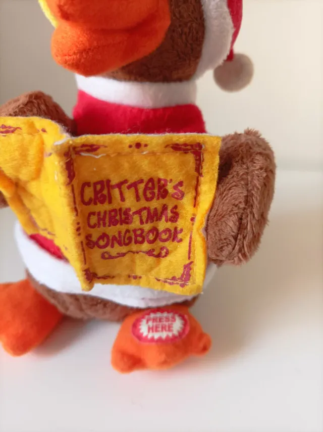 Peluche Navideño Pájaro Cantando Villancicos