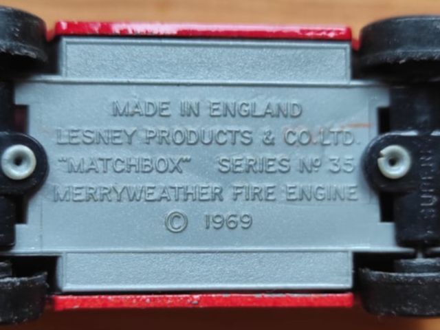 Camión Bomberos Matchbox Lesney Products nº35