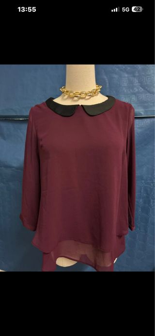 Camisa Bershka M Mangas Transparentes