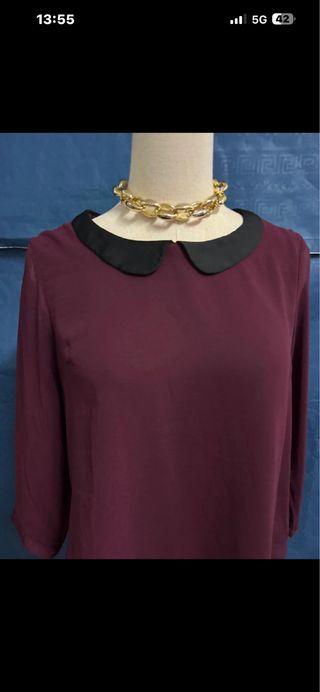 Camisa Bershka M Mangas Transparentes