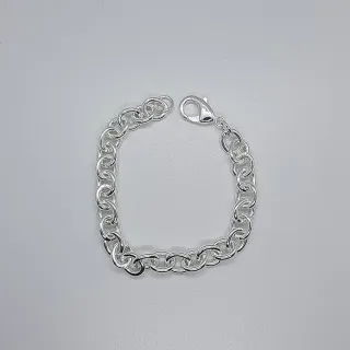 Bracciale donna a catena color argento