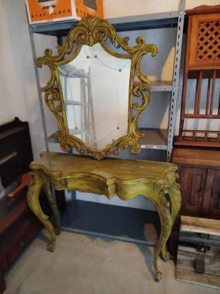 Consola de entrada con espejo