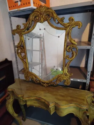 Consola de entrada con espejo