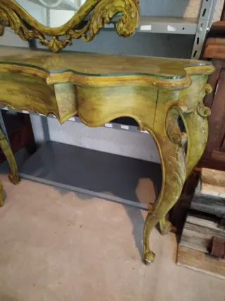 Consola de entrada con espejo