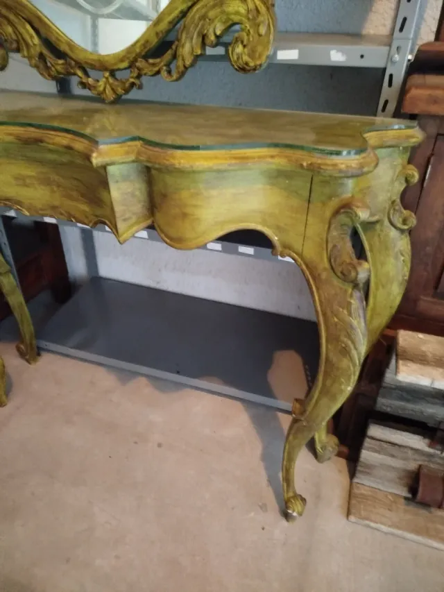 Consola de entrada con espejo