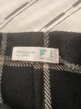 Falda mini de cuadros