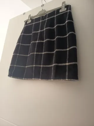 Falda mini de cuadros