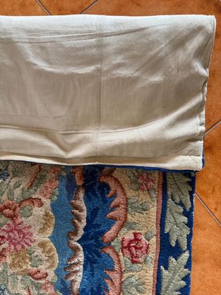 Scendiletto floreale blu e rosa