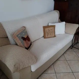 Divano letto 3 posti beige