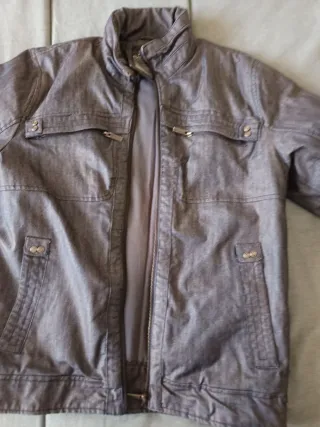 Chaqueta impermeable Picken azul/gris